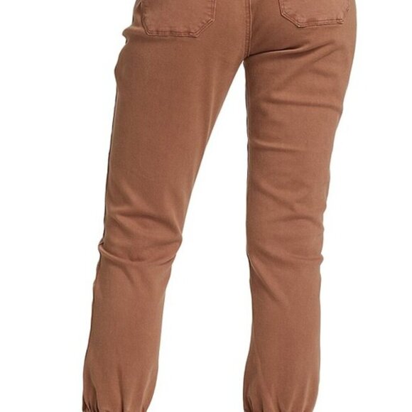 NWOT PAIGE Mayslie Pleated Cotton Twill Jeans in Vintage Mocha Womens 30 Joggers - Picture 16 of 16